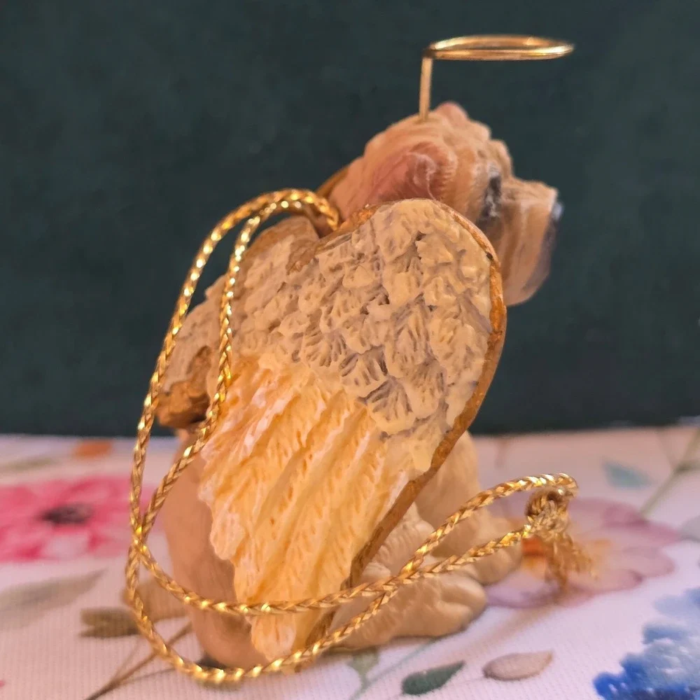 Conversation Concepts SharPei Angel Ornament Small Cream Excellent DTAX-40C 1991